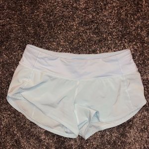 light blue Lululemon shorts